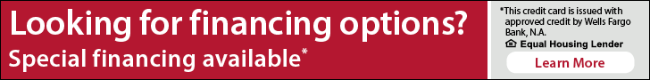 Wells Fargo Special Financing Web Banner